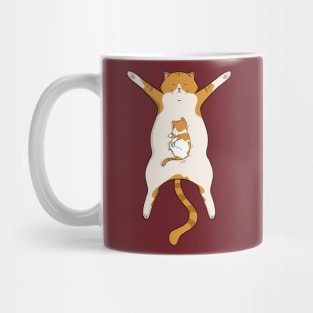 cat sleeping kitten Mug